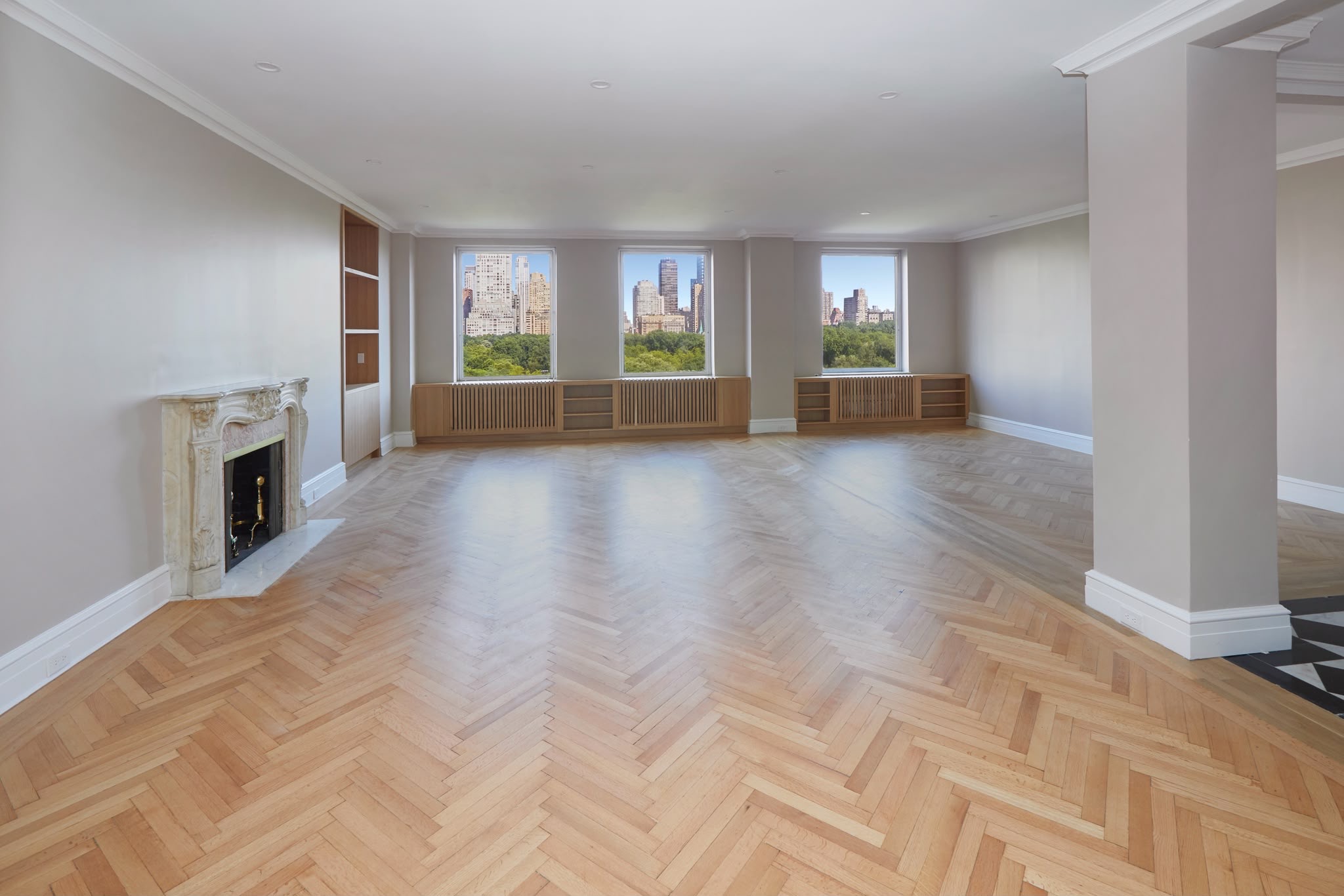 817 Fifth Avenue — reception room overlooking Central Park