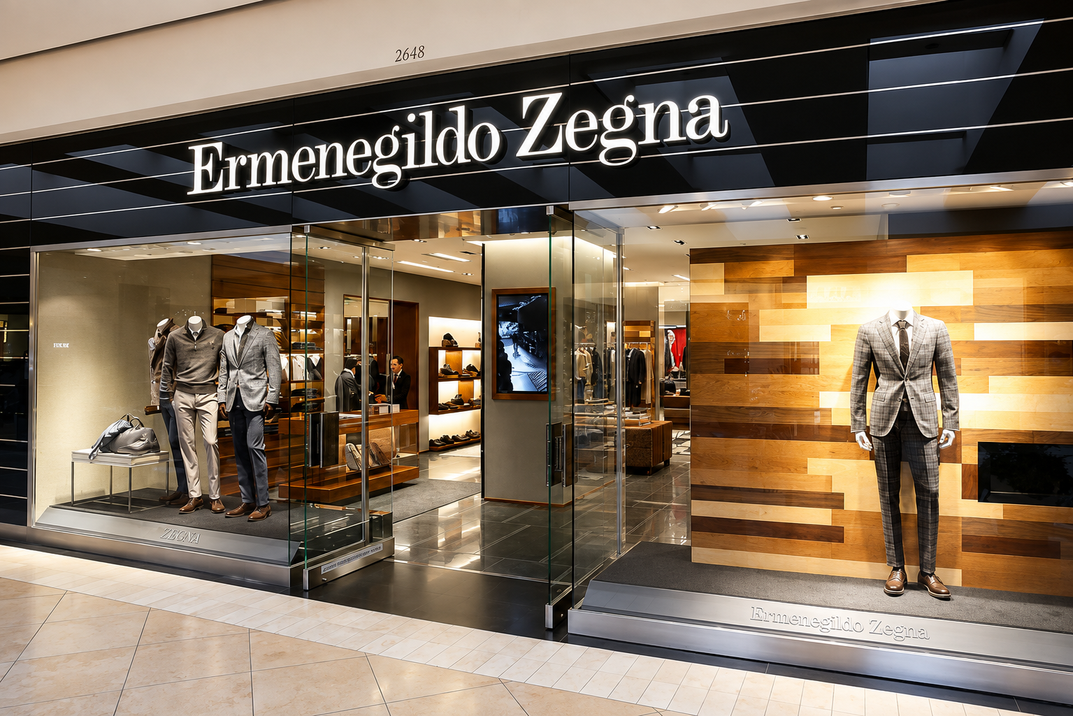 Ermenegildo Zegna retail store-planning project — locations including Atlanta, Beverly Hills, and Chicago